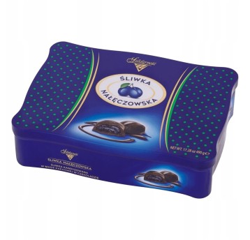 Cukierki czekoladowe SOLIDARNOŚĆ ŚLIWKA NAŁĘCZOWSKA puszka 490g
