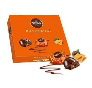 Cukierki czekoladowe WAWEL KASZTANKI kartonik 330g