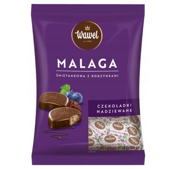 Cukierki czekoladowe WAWEL MALAGA torebka 1kg
