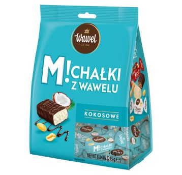 Cukierki czekoladowe WAWEL MICHAŁKI kokos torebka 245g
