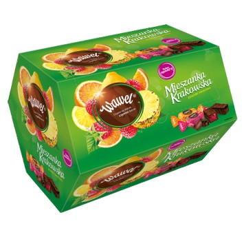 Cukierki czekoladowe WAWEL MIESZANKA KRAKOWSKA galaretki kartonik 2,8kg