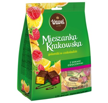 Cukierki czekoladowe WAWEL MIESZANKA KRAKOWSKA galaretki torebka 245g