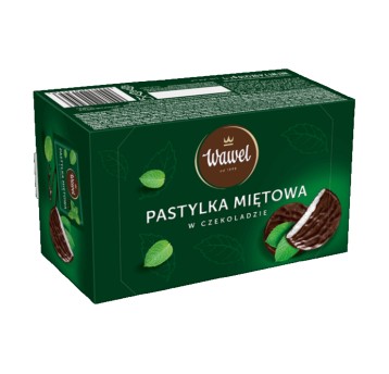 Cukierki czekoladowe WAWEL PASTYLKA MIĘTOWA miętowe kartonik 210g