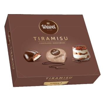 Cukierki czekoladowe WAWEL TIRAMISU kartonik 330g