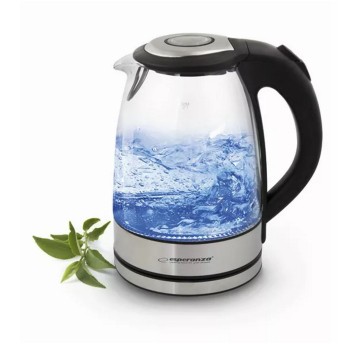 Czajnik elektryczny ESPERANZA Yosemite 2200W kol. przezroczysty 1,7L szklany z podświetleniem [EKK012]