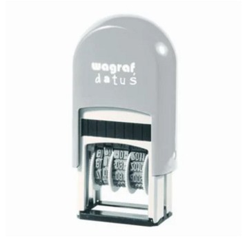 Datownik automatyczny samotuszujący 4mm WAGRAF DATUŚ cyfrowy tworzywo