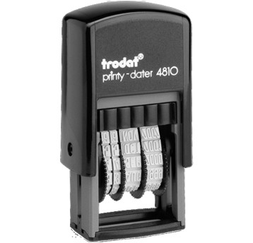 Datownik automatyczny samotuszujący ISO 3,8mm TRODAT PRINTY LINE 4810 tworzywo [TR4810ISO]