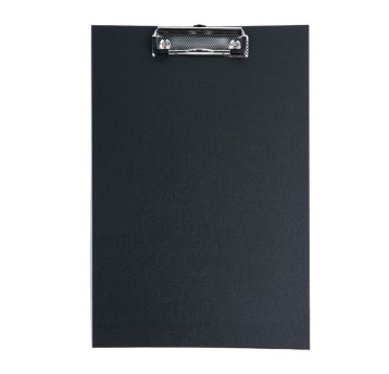 Deska A4 niezamykana z klipsem na krótkim boku D.RECT PVC kol. czarny [9449]