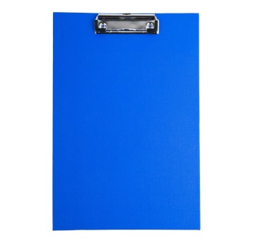 Deska A4 niezamykana z klipsem na krótkim boku D.RECT PVC kol. niebieski [9087]
