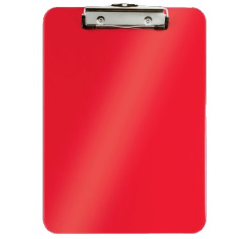 Deska A4 niezamykana z klipsem na krótkim boku LEITZ WOW PP kol. czerwony [39710026]
