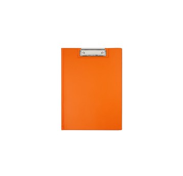 Deska A4 zamykana z klipsem na krótkim boku BIURFOL NEW COLOURS PVC kol. pomarańczowy [KKL-04-04]