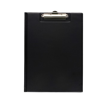 Deska A4 zamykana z klipsem na krótkim boku BIURFOL PVC kol. czarny [KH-04-03]
