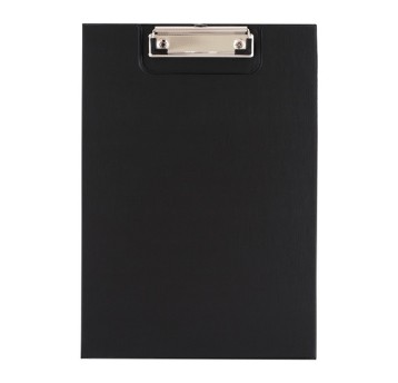 Deska A4 zamykana z klipsem na krótkim boku D.RECT PVC kol. czarny [9452]