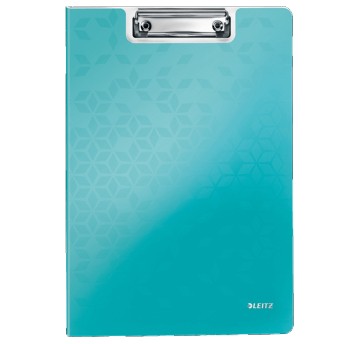 Deska A4 zamykana z klipsem na krótkim boku LEITZ WOW PP kol. turkusowy [41990051]