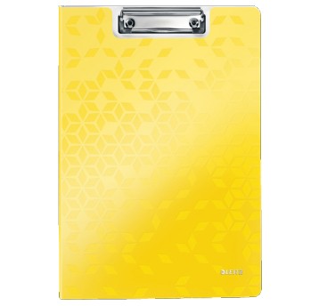Deska A4 zamykana z klipsem na krótkim boku LEITZ WOW PP kol. żółty [41990016]