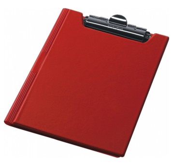 Deska A4 zamykana z klipsem na krótkim boku PANTA PLAST FOKUS PVC kol. czerwony [0414-0003-05]