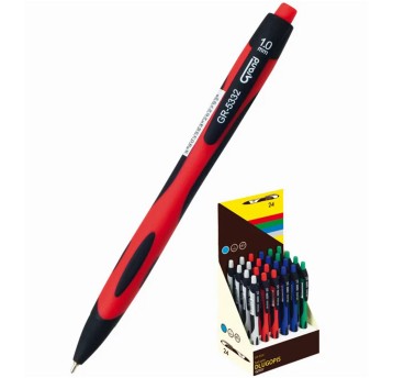 Długopis olejowy automatyczny GRAND GR-5332 kol. niebieski kol. obudowy mix kolorów [160-2127]