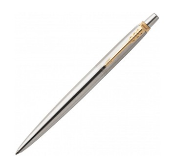Długopis olejowy automatyczny PARKER JOTTER Stainless Steel GT kol. stalowy kol. obudowy stalowy wkład niebieski pudełko ozdobne [1953182]