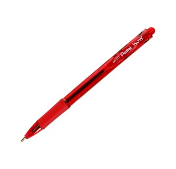 Długopis olejowy automatyczny PENTEL BK417 kol. czerwony kol. obudowy czerwony 0,7mm