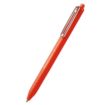 Długopis olejowy automatyczny PENTEL IZEE BX467 kol. czerwony kol. obudowy czerwony 0,7mm