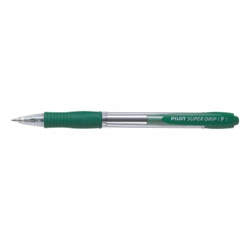 Długopis olejowy automatyczny PILOT Super Grip kol. zielony kol. obudowy zielony 0,7mm [BPGP-10R-F-G]