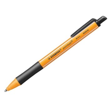 Długopis olejowy automatyczny STABILO POINTBALL 6030 kol. czarny kol. obudowy żółto-czarny [6030/46]