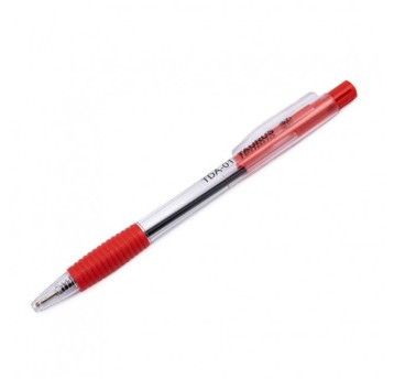 Długopis olejowy automatyczny TAURUS TDA-01 kol. czerwony kol. obudowy czerwony 0,7mm