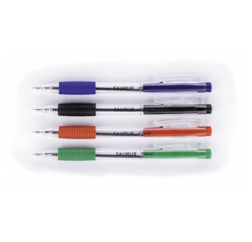 Długopis olejowy automatyczny TAURUS TDA-01 kol. niebieski kol. obudowy niebieski 0,7mm