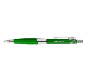 Długopis olejowy automatyczny TOMA MEDIUM TO-038 kol. zielony kol. obudowy zielony 1mm