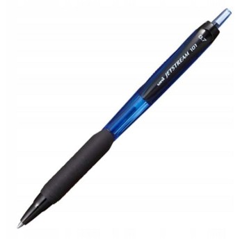 Długopis olejowy automatyczny UNI JETSTREAM SXN-101-05 kol. niebieski z gumowym uchwytem 0,5mm
