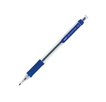 Długopis olejowy automatyczny UNI LAKNOCK SN-101 kol. niebieski kol. obudowy przezroczysty 0,7mm