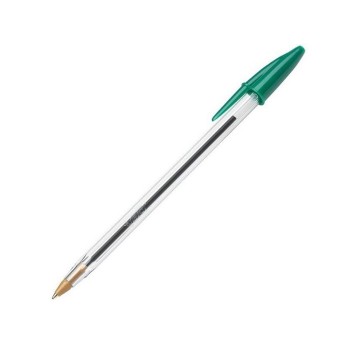 Długopis olejowy zwykły BIC Cristal Original kol. zielony kol. obudowy przezroczysty 1mm [875976]