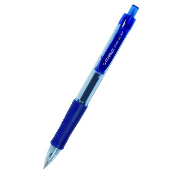 Długopis żelowy automatyczny Q-CONNECT kol. niebieski kol. obudowy niebieski [KF00382]