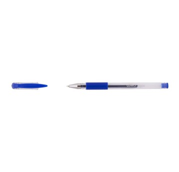 Długopis żelowy zwykły D.RECT GEL PEN 2603 kol. niebieski kol. obudowy przezroczysty [102003]