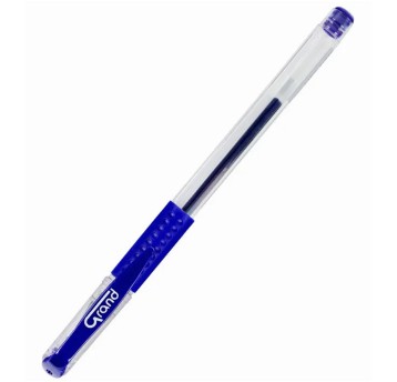 Długopis żelowy zwykły GRAND GR-101 kol. niebieski kol. obudowy przezroczysty [160-1027]