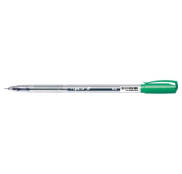 Długopis żelowy zwykły RYSTOR GZ-031 kol. zielony kol. obudowy przezroczysty 0,5mm
