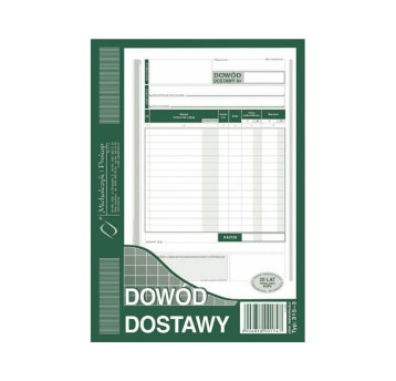 Druk - Dowód dostawy samokopiujący A5 wielokopia MICHALCZYK I PROKOP pionowy jednostronny [315-3]