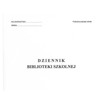 Druk - Dziennik biblioteki szkolnej I/8 offset A4 TYPOGRAF miękka oprawa [02175]