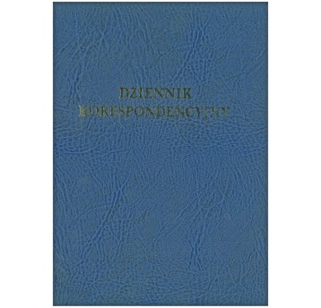 Druk - Dziennik korespondencyjny (księga korespondencji wychodzącej) offset A4 TYPOGRAF pionowy dwustronny oprawa introligatorska [02295]