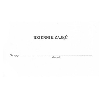 Druk - Dziennik zajęć placówki wypoczynku (kolonijnych) I/9 offset A5 TYPOGRAF miękka oprawa [02302]