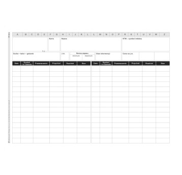 Druk - Kartoteka magazynowa karton offsetowy A5 MICHALCZYK I PROKOP poziomy dwustronny [344-3]