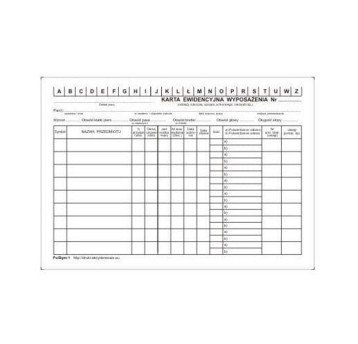 Druk - Kartoteka odzieży roboczej i ochronnej DR-513 karton offsetowy A5 TOP DRUK poziomy [Z21408]