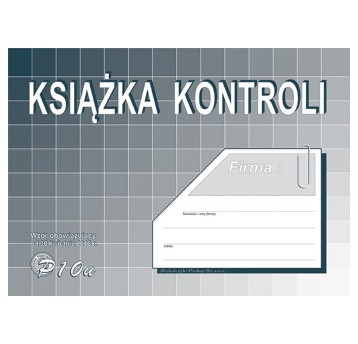 Druk - Książka kontroli offset A5 MICHALCZYK I PROKOP poziomy dwustronny [P10U]