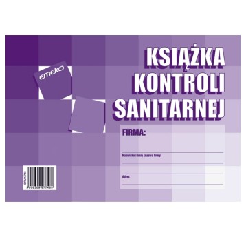 Druk - Książka kontroli sanitarnej offset A5 EMEKO poziomy dwustronny [748]
