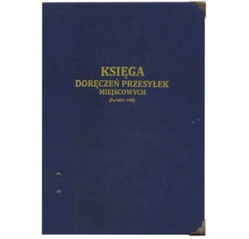 Druk - Księga doręczeń przesyłek miejscowych offset A4 DRUKI AKCYDENSOWE pionowy dwustronny twarda oprawa numerowany [Pu/Wkt-140]