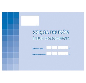Druk - Księga druków ścisłego zarachowania album A4 MICHALCZYK I PROKOP poziomy dwustronny [710-1]