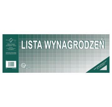 Druk - Lista wynagrodzeń offset 1/2A3 MICHALCZYK I PROKOP poziomy dwustronny [P3M]