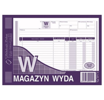 Druk - Magazyn wyda W samokopiujący A5 wielokopia MICHALCZYK I PROKOP poziomy jednostronny [371-3]