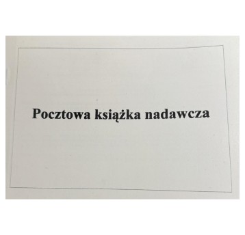 Druk - Pocztowa książka nadawcza samokopiujący A5 wielokopia poziomy dwustronny 100 kartek