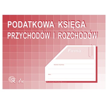 Druk - Podatkowa księga przychodów i rozchodów offset A4 MICHALCZYK I PROKOP poziomy dwustronny [K-1U]